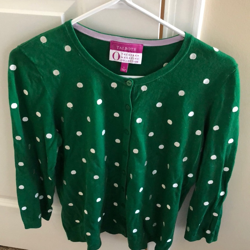 Green Talbots Sweater - Oprah Collection